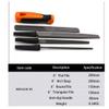 WEDO 5-Piece File Set, Flat/Round/Triangular Carbon-Hardened Workshop Files, Medium-Cut view 2