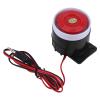 Pilipane 110 dB Wired Mini Alarm Siren Horn, 12 V, Red and Black view 1