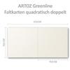 ARTOZ Greenline Set of 75 Square Folded Cards and Envelopes - Tortilla view 4