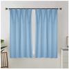 MISSMAO Set of 2 Blackout Curtains, Soft Touch, Solid Color, with Hooks, 53 x 39 in view 1