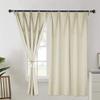 MISSMAO Set of 2 Blackout Curtains, Soft Touch, Solid Color, with Hooks, 53 x 39 in view 3
