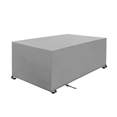 47 x 31 x 35 in Rectangular 420D Oxford Patio Furniture Cover, Silver Gray