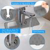 Vovmax Kitchenguard Silicone Faucet Drip Tray with Drain, Black view 4