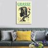 Grasse French Riviera Vintage Travel Poster, Canvas Wall Art, 20 x 30 cm view 4