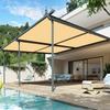 KOUDU Shade Sail with Fastening Ropes, 0.7 x 5 m, Waterproof, 98% UV Protection, Beige view 3