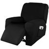 4-Piece Recliner Stretch Slipcover, 1-Seater Chair Protector with Pockets, Color #41 view 1