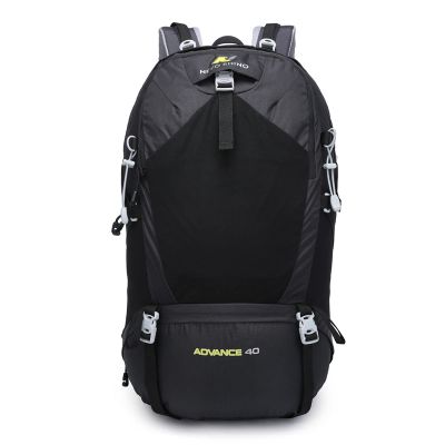 QQYG 40L Waterproof Men's Backpack, Unisex Travel Bag for Hiking, Outdoor Activities, Mountaineering and Camping, Preto, 35 x 18 x 52 cm