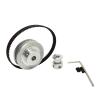 Pangyoo PYouo GT2 Timing Pulley, 16T + 60T, HTD Kit, Closed 200 mm Timing Belt, RAMLEY (60T Bore: 5 mm, 16T Bore: 5 mm) view 3