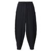 BPURB Men's Medieval Wide-Leg Hermann Viking Pirate Pants, Cotton-Linen Baggy Harem Pants with Pocket (Black, S) view 4