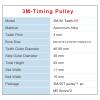Pangyoo PYouo HTD3M-50T Timing Pulley, 6/8/10/12/12/12/11/17/20/25 mm Bore, 11 mm Slot Width, for 10 mm HTD3M Timing Belts view 3