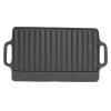 Zerodis Cast Iron Reversible Grill Plate, Rectangular 40 x 20 cm view 1