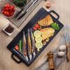 Zerodis Cast Iron Reversible Grill Plate, Rectangular 40 x 20 cm view 2