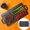 Zerodis Cast Iron Reversible Grill Plate, Rectangular 40 x 20 cm view 4