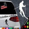 Skier Sticker – 6 Sizes, 21 Colors – Slalom, Winter, Cross-Country, Nordic Combined view 2