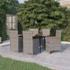 vidaXL 7-Piece Gray Garden Dining Set with Cushions view 2