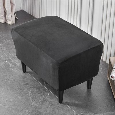 Highdi Ottoman Slipcovers, Black, 2-Pack