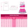 ReliBeauty Cheerleader Costume for Kids, Dress with Pompoms and Headband, Pink, Size 150 view 3