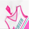 ReliBeauty Cheerleader Costume for Kids, Dress with Pompoms and Headband, Pink, Size 150 view 4