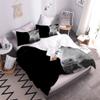 XIWEIER Black Cow Farm Bedding Set, 200 x 200 cm, 3-Piece Microfiber Duvet Cover Set view 3