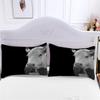 XIWEIER Black Cow Farm Bedding Set, 200 x 200 cm, 3-Piece Microfiber Duvet Cover Set view 4