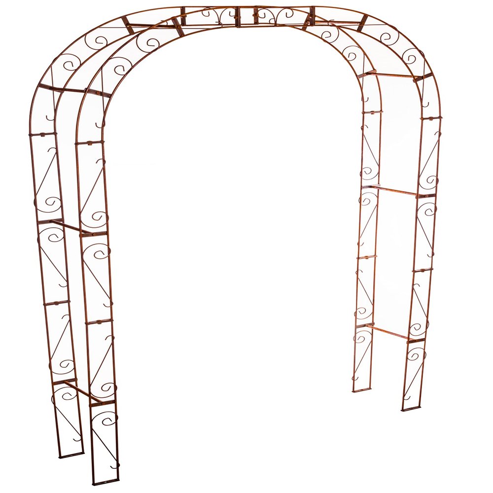 KOTARBAU Solid Rose Arch with Rust Finish, Supports up to 200 kg