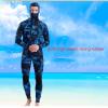 YXYECEIPENO 3 mm Spearfishing Neoprene Wetsuit with Hood, Front Zipper and Knee Reinforcement, Blue, M view 4