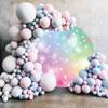 Aoihrraan 230 cm Round Love Heart Bokeh Photography Backdrop, Pink view 3