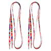 NA 1 Pair Knitted Shoelaces for Roller Skates, Boots, Hockey Skates, Flag Pattern view 1