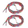 NA 1 Pair Knitted Shoelaces for Roller Skates, Boots, Hockey Skates, Flag Pattern view 2