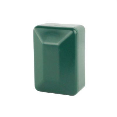 Rectangular Fence Post Caps, Green, 40 x 80 mm, 25 pcs.