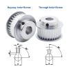 Greendhat 5M-16T Timing Pulley, 5/6/6.35/8/10/12 mm Bore, Aluminum view 2