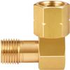 Oumuik 1/4-Inch Left-Hand Gas Connection Elbow, 90-Degree Brass Fitting view 2