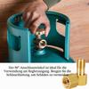 Oumuik 1/4-Inch Left-Hand Gas Connection Elbow, 90-Degree Brass Fitting view 4
