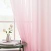EMEMA 2-Pack Sheer Pink Gradient Voile Curtains, 215 x 140 cm view 2