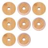 KINBOM 8-Pack Bamboo Jar Lids with Straw Holes, 70 mm view 1