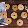KINBOM 8-Pack Bamboo Jar Lids with Straw Holes, 70 mm view 3