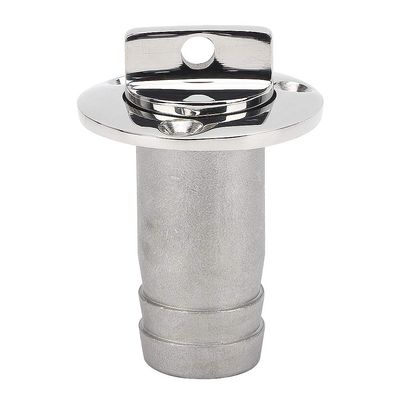 316 Stainless Steel Oval Garboard Drain Plug with Vent Fitting for Boats