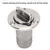 316 Stainless Steel Oval Garboard Drain Plug with Vent Fitting for Boats view 3