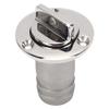 316 Stainless Steel Oval Garboard Drain Plug with Vent Fitting for Boats view 4