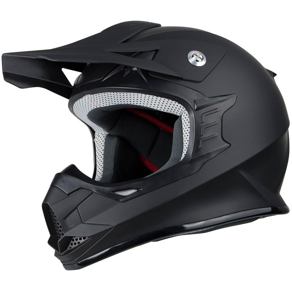 KNOBBY MATT Black Off-Road Helmet