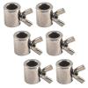 (6-Piece) M10 Hand-Tightening Wire Rope Clamp, 304 Stainless Steel Cable Clip with Wing Screw view 1