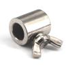 (6-Piece) M10 Hand-Tightening Wire Rope Clamp, 304 Stainless Steel Cable Clip with Wing Screw view 2