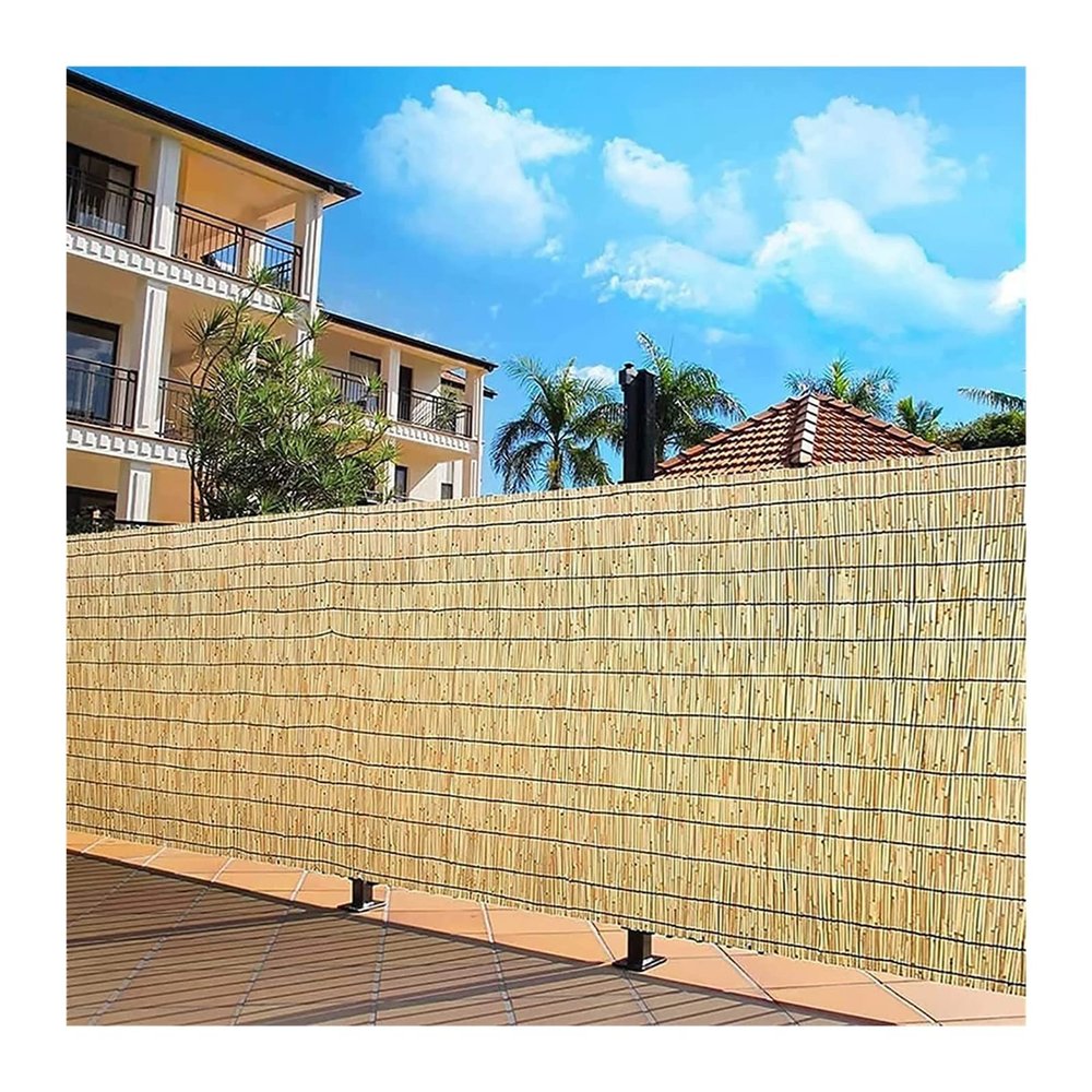 Qisade Natural Reed Fence Screen, 110 x 300 cm