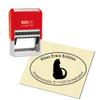 Personalized Address Stamp – Cat Silhouette, Oval 59 x 39 mm view 3