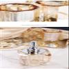 Crystal Glass Soap Dispenser, Champagne-Style Diamond-Cut Cylinder view 4
