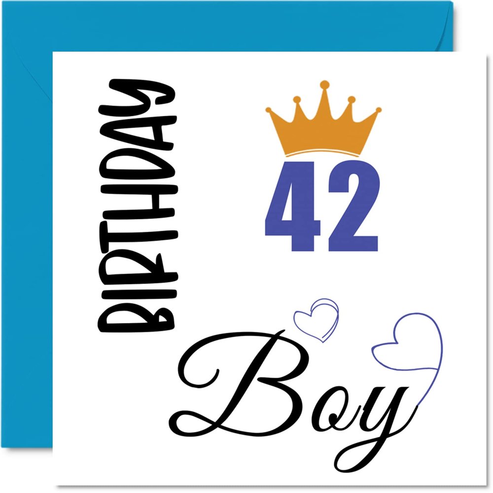Stuff4 42nd Birthday Card for Men