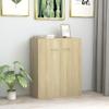 Makastle Sideboard with 2 Doors, Sonoma Oak, 60 x 30 x 75 cm view 1