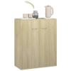 Makastle Sideboard with 2 Doors, Sonoma Oak, 60 x 30 x 75 cm view 4