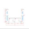 Furnitech Living Room Wall Unit with Blue LED Lighting (Future C94-22W-LB-M3-1A) view 2