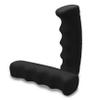 Retro Bicycle Grips, Black Rubber, Non-Slip, Soft, 1 Pair, 22 mm view 1